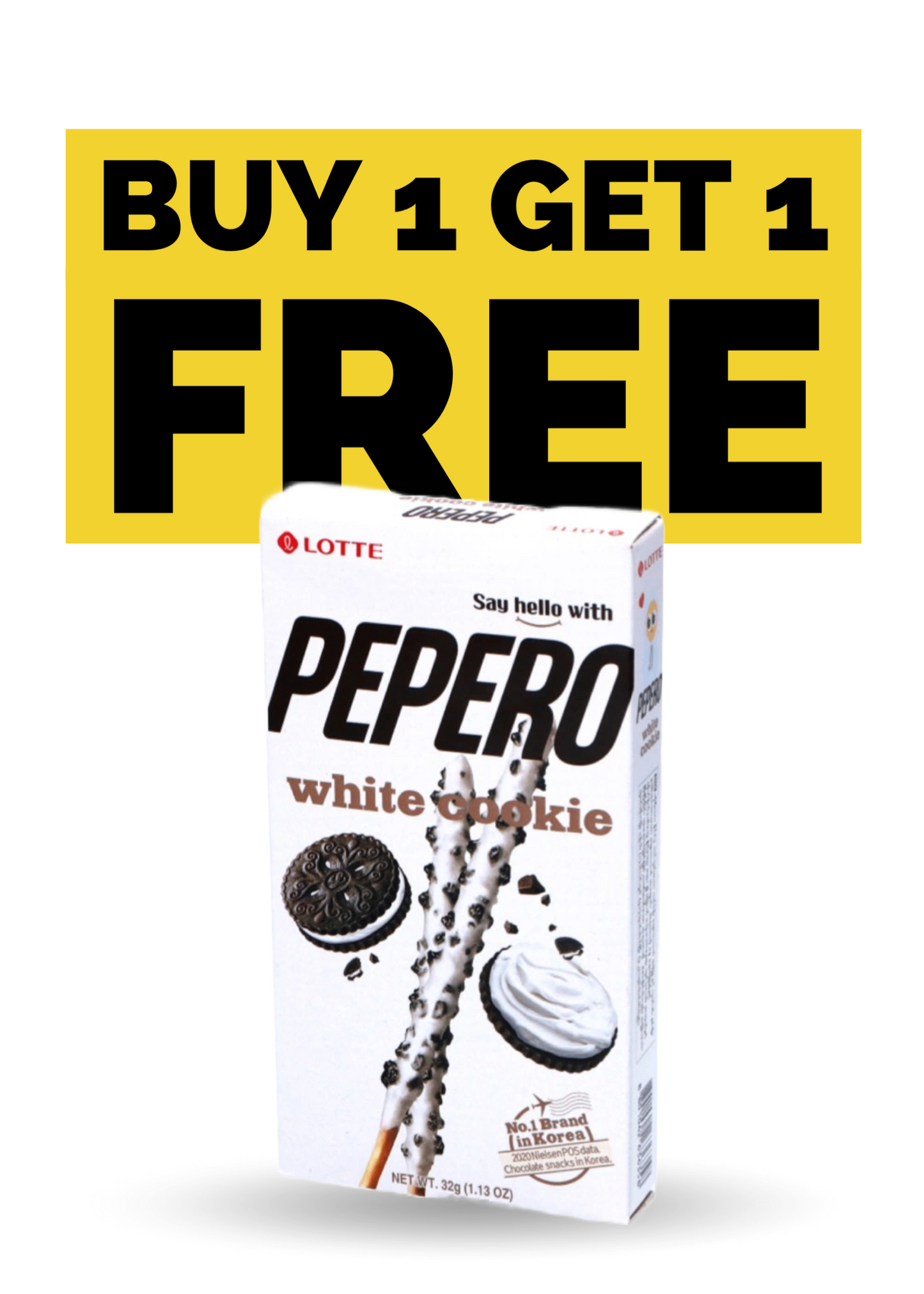 Lotte | Pepero | Local Oreo White Cookie
