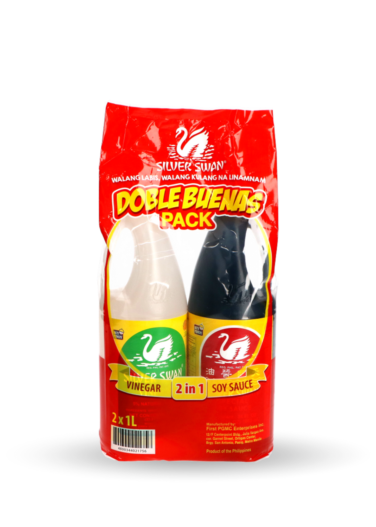 Silver Swan | Value Pack | Soy Sauce 1L + Vinegar 1L