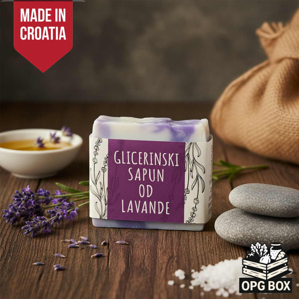Lavender glycerin soap, cube