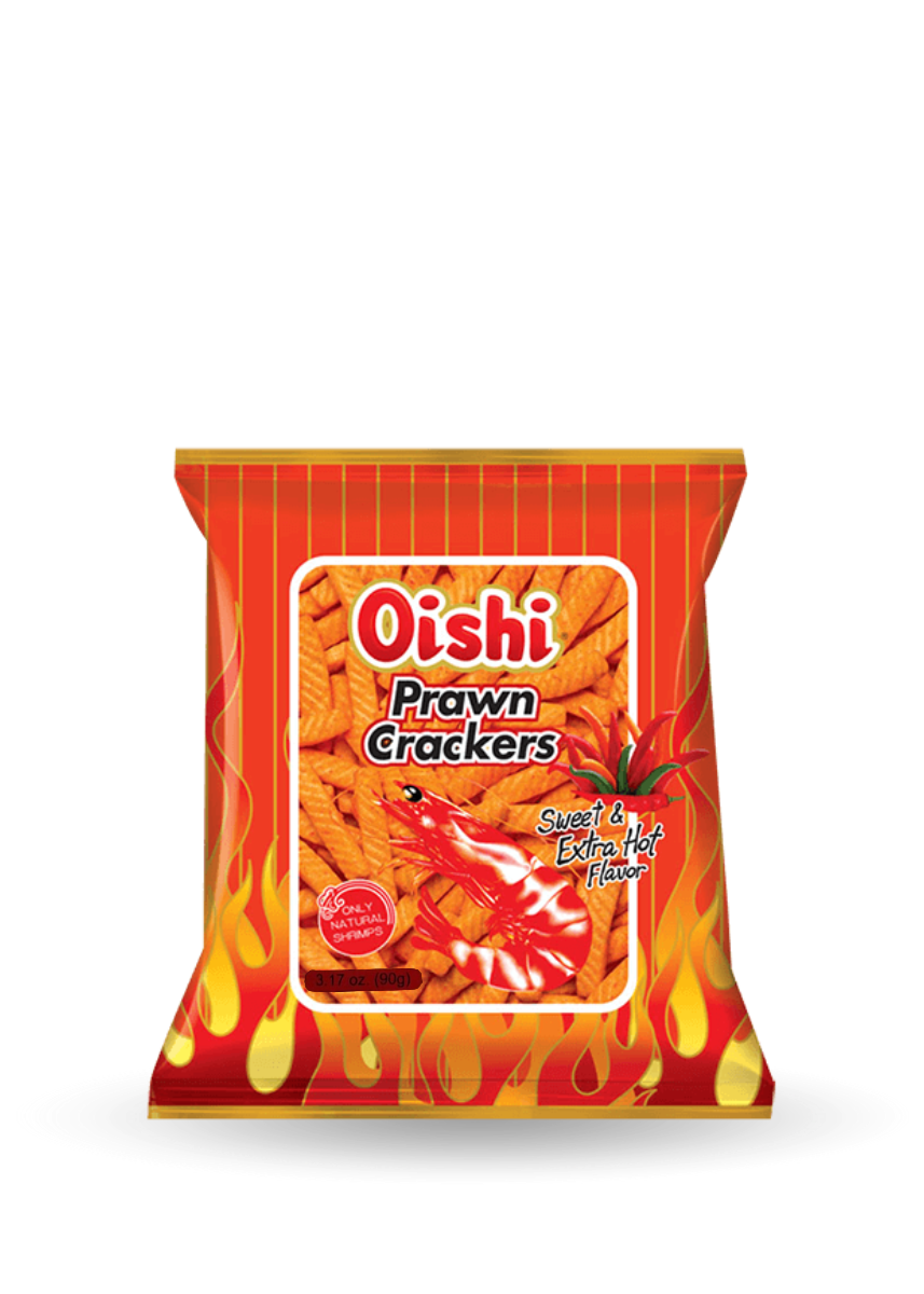 Oishi | Prawn Crackers | Sweet & Extra Hot
