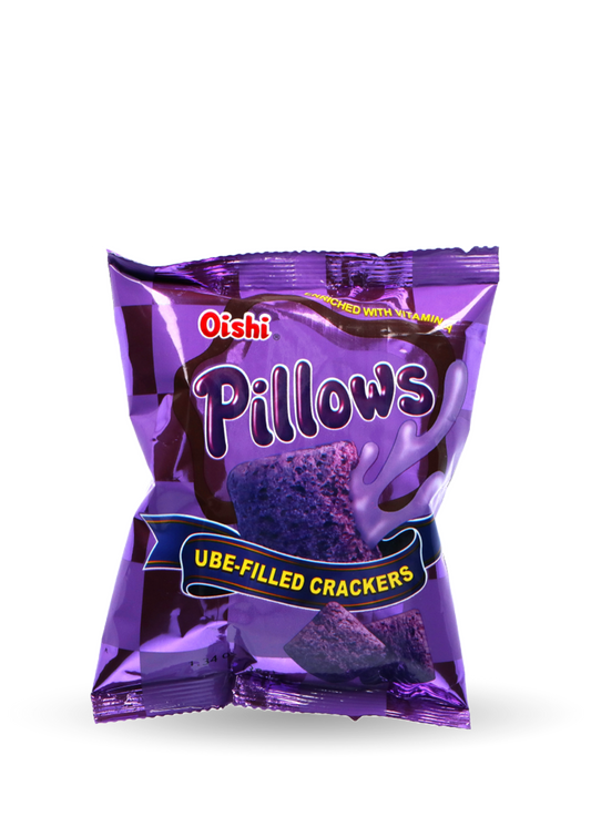 Oishi | Pillows | Krekerji polnjeni z kremo iz sladkega vijolično krompirja