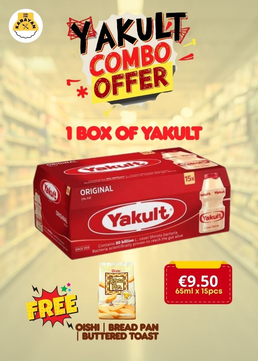 Yakult 1 Box + FREE Bread Pan | Butter Toasted Bread