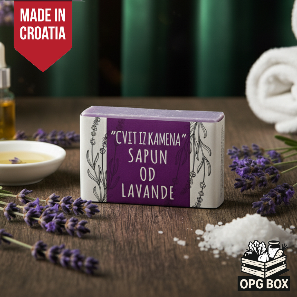 Natural lavender soap