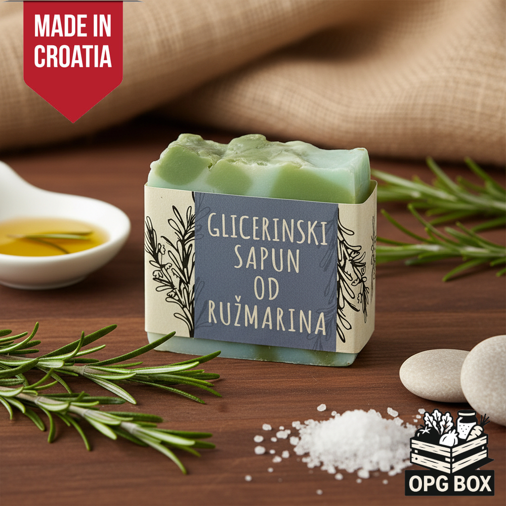 Rosemary glycerin soap, cube