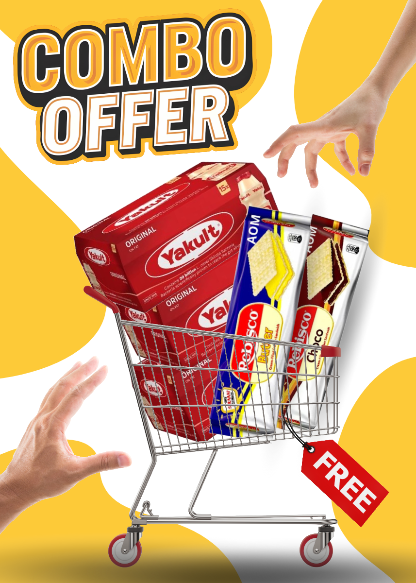 Yakult 3 Boxes + FREE Rebisco Choco & Rebisco Butter