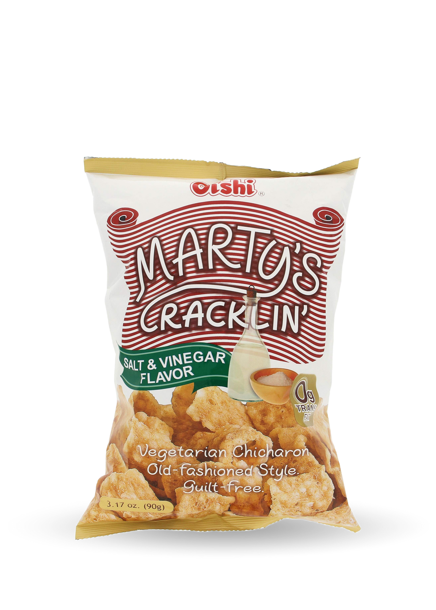 Oishi | Martys Crackling | Salt & Vinegar Chicaron