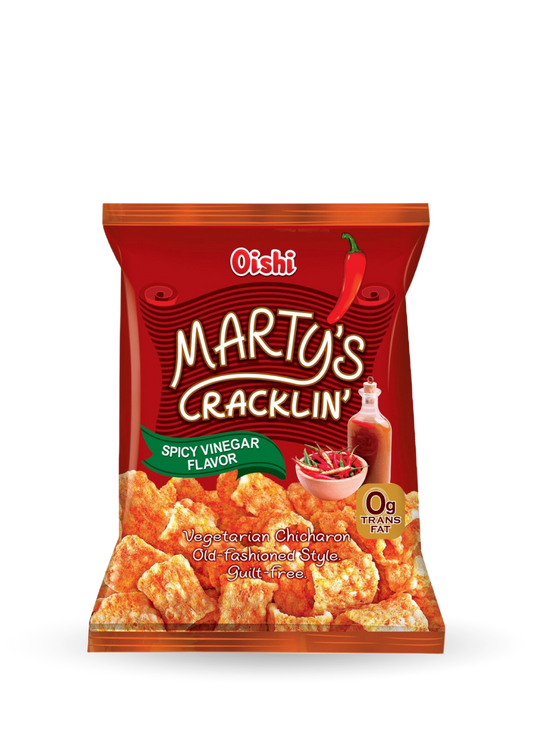 Oishi | Martys Crackling | Spicy & Vinegar Chicaron