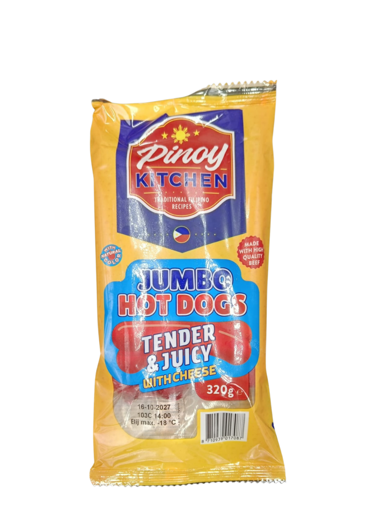 Jumbo Hot Dog with Cheese | Pinoy Kitchen | 320g