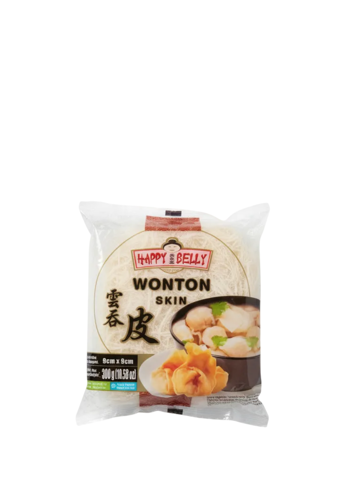 Těsto na wontony, 30 plátků (90 mm) | Happy Belly